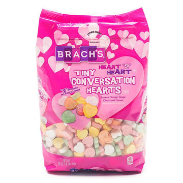 Brach's Tiny Conversation Hearts Candy: 30-Ounce Bag - Candy Warehouse