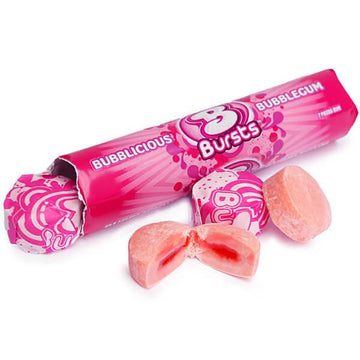 Bubblicious Bubble Gum Bursts Packs - Original: 12-Piece Box - Candy Warehouse