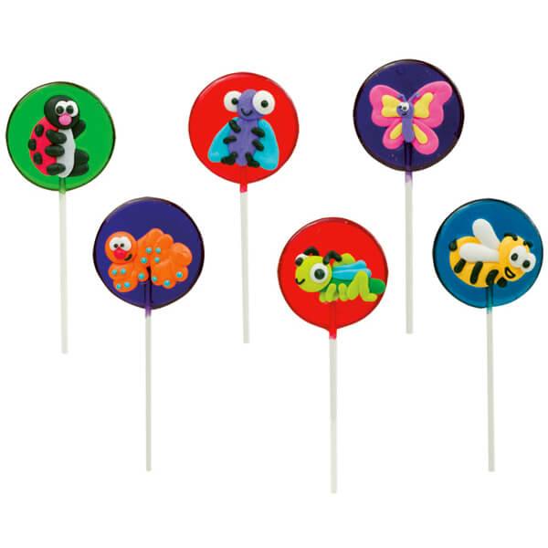 Bugs Hard Candy Lollipops: 12-Piece Pack - Candy Warehouse