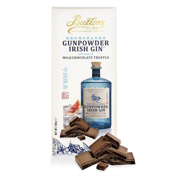 Butlers Drumshanbo Gunpowder Irish Gin Chocolate Bar: 10-Piece Box - Candy Warehouse