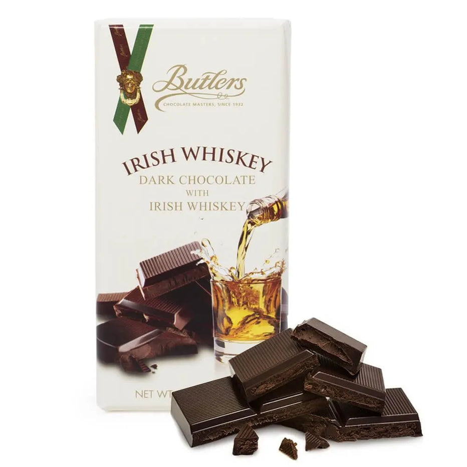 Butlers Irish Whiskey Dark Chocolate Bar: 10-Piece Box – Candy Warehouse