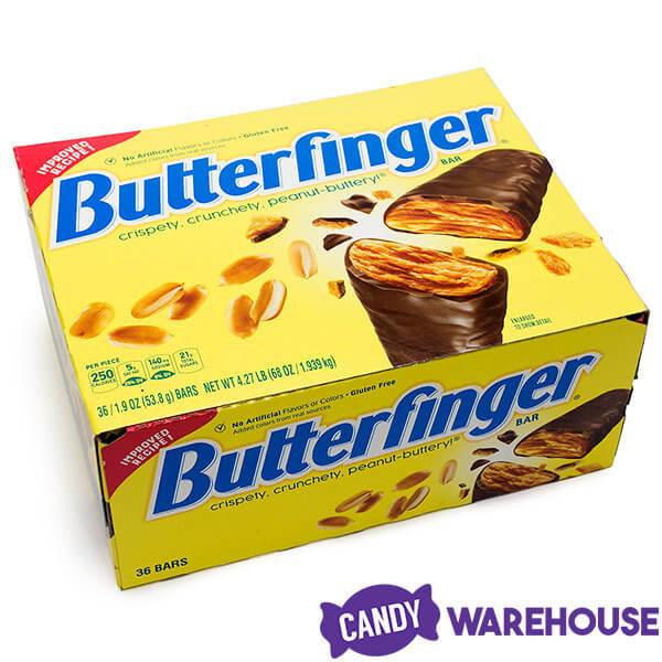 Butterfinger Candy Bars: 36-Piece Box - Candy Warehouse