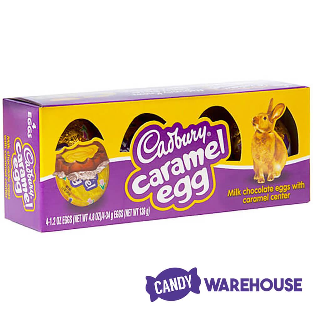 Cadbury Chocolate Caramel Eggs: 4-Piece Box - Candy Warehouse