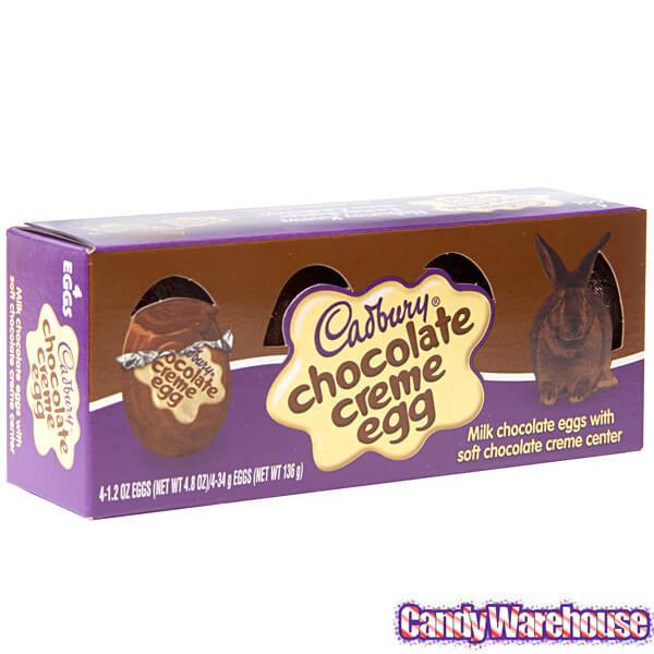 Cadbury Chocolate Creme Eggs: 4-Piece Box - Candy Warehouse