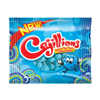 Cajillions Blue Raspberry Chewy Candy Packs: 120-Piece Box - Candy Warehouse