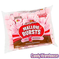 Campfire Mallow Bursts Marshmallows - Pink Lemonade: 8-Ounce Bag - Candy Warehouse