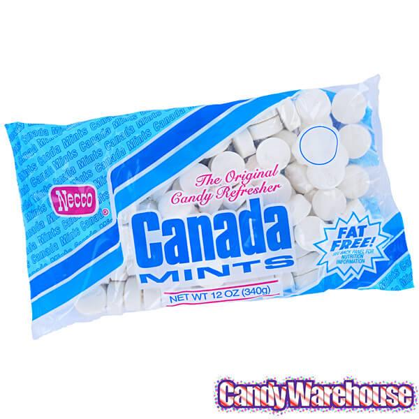 Canada Mints - White Peppermint: 12-Ounce Bag - Candy Warehouse