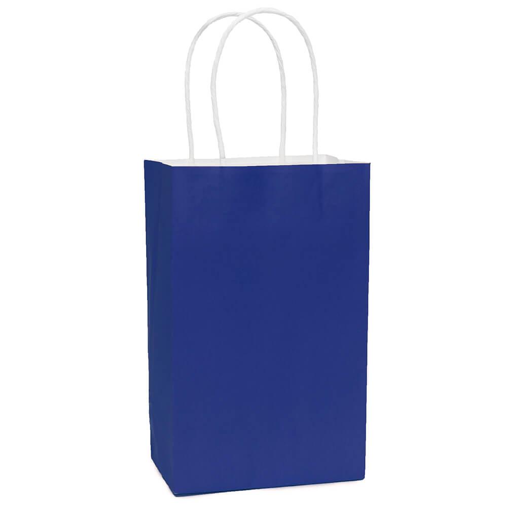 Candy Bags with Handles - Royal Blue: 12-Piece Pack - Candy Warehouse