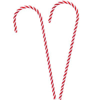 Candy Cane Ornaments - 18 Inch: 2-Piece Bag - Candy Warehouse