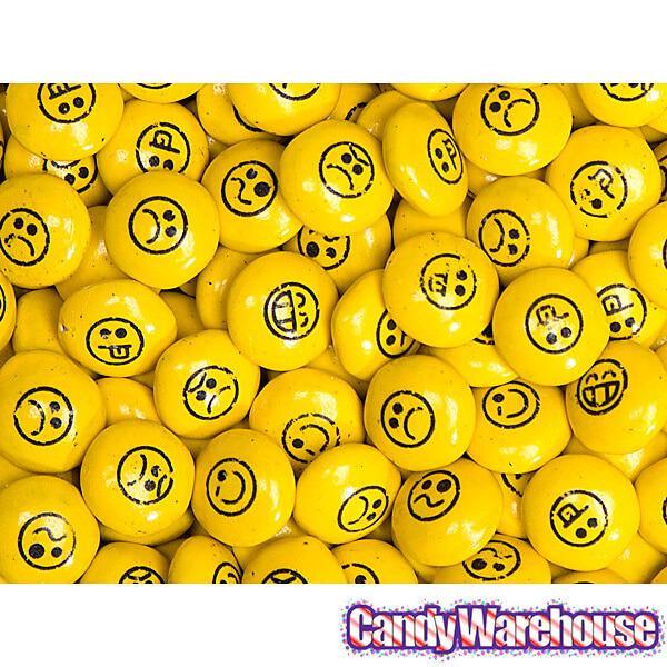 Candy Coated Milk Chocolate Drops - Emojis: 2LB Bag - Candy Warehouse