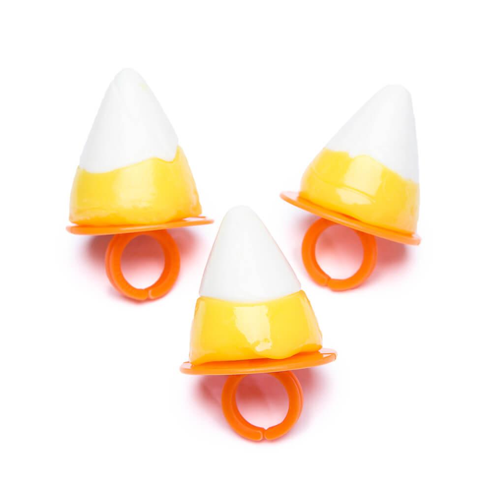 Candy Corn Ring Suckers: 12-Piece Box - Candy Warehouse