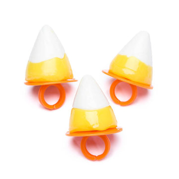 Candy Corn Ring Suckers: 12-Piece Box - Candy Warehouse