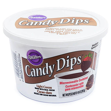 Candy Dips - Light Cocoa: 10-Ounce Tub - Candy Warehouse