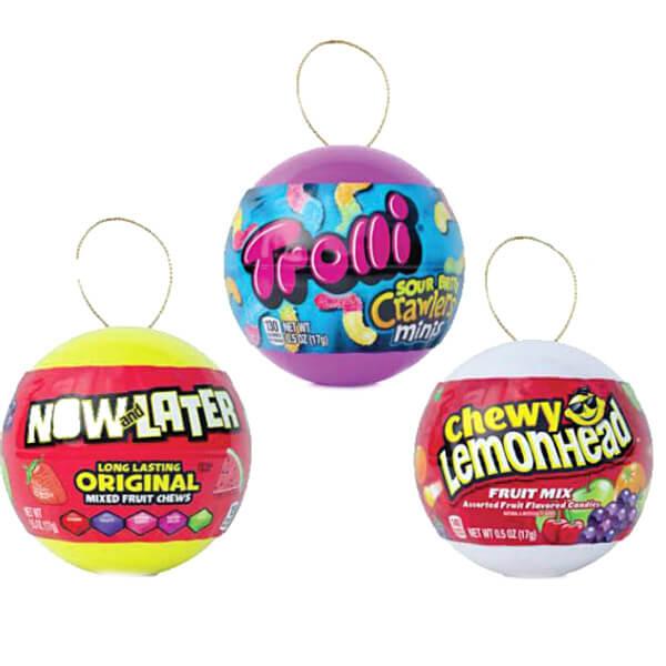 Candy Filled Christmas Ornaments: 12-Piece Box - Candy Warehouse