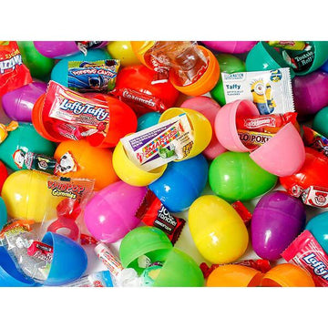 Candy Filled Plastic Easter Eggs Assortment: 25-Piece Set - Candy Warehouse