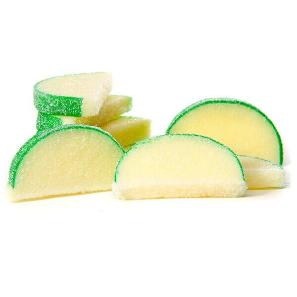 Candy Fruit Jell Slices - Pear: 5LB Box - Candy Warehouse