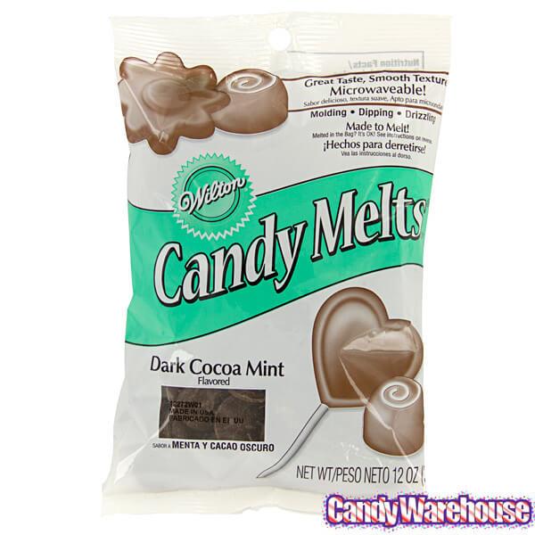 Candy Melts - Dark Cocoa Mint: 12-Ounce Bag - Candy Warehouse