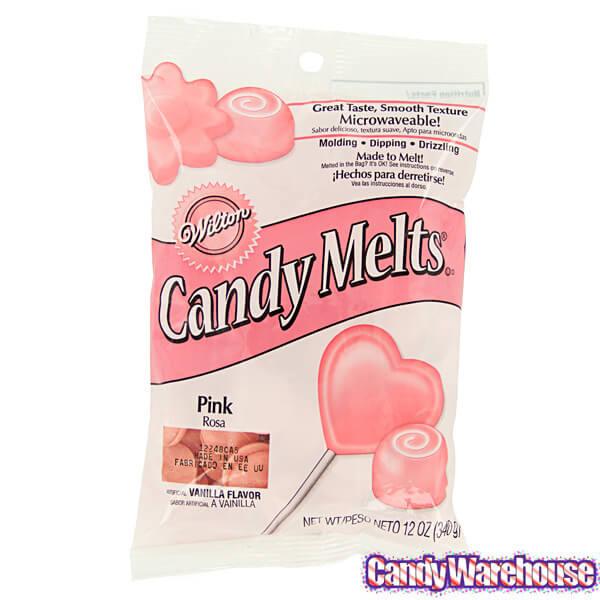 NIP 6 Bags Of Wilton Candy Melts 2 Oz Bags Pink Vanilla