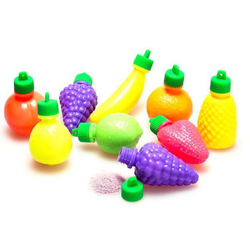 Candy Powder Filled Plastic Fruits Medley: 100-Piece Bag - Candy Warehouse