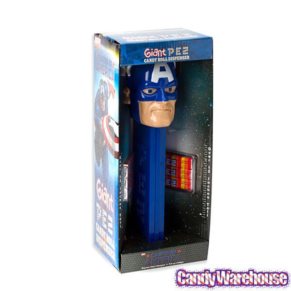 Captain America Giant PEZ Candy Dispenser - Candy Warehouse