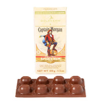 Captain Morgan Spiced Rum Filled Chocolate Bar: 10-Piece Box - Candy Warehouse