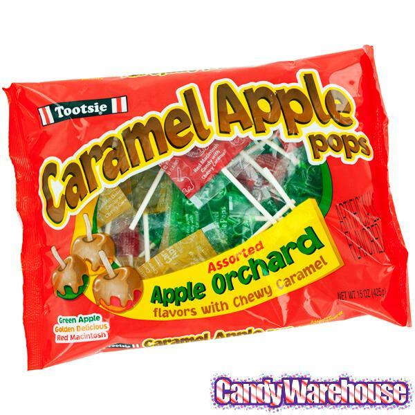 Caramel Apple Pops - Orchard Assortment: 24-Piece Bag - Candy Warehouse