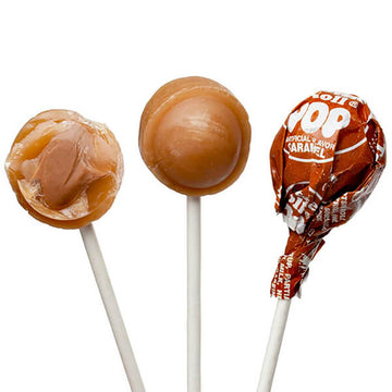 Caramel Tootsie Pops: 20-Piece Bag - Candy Warehouse