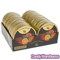 Cavendish & Harvey Hard Candy Drops Tins - Orange: 12-Piece Box - Candy Warehouse