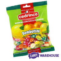 Cedrinca Bombottini Fruit Flavored Hard Candy: 5.25-Ounce Bag - Candy Warehouse
