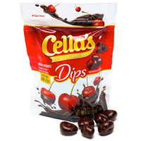 Cella's Dark Chocolate Covered Cherry Dips: 6-Ounce Bag - Candy Warehouse