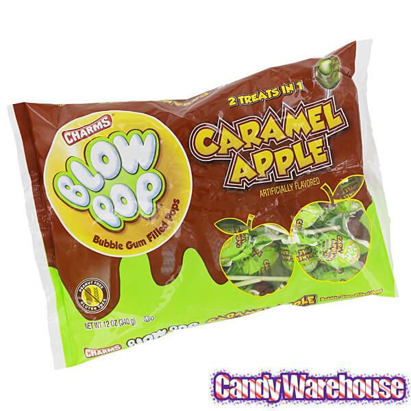 Charms Blow Pops - Caramel Apple: 18-Piece Bag - Candy Warehouse