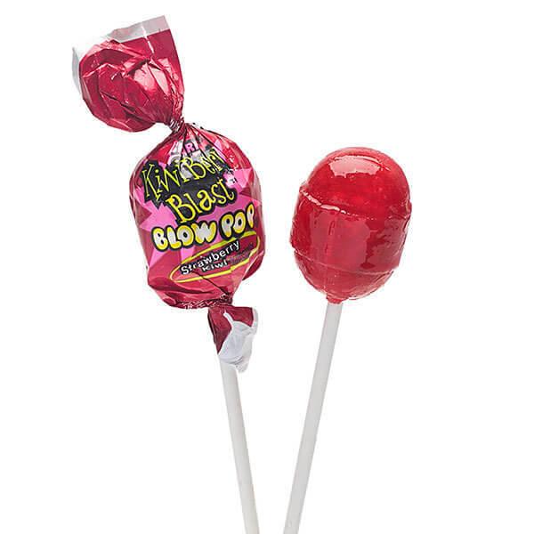 Charms Blow Pops - Kiwi Berry Blast: 48-Piece Box - Candy Warehouse