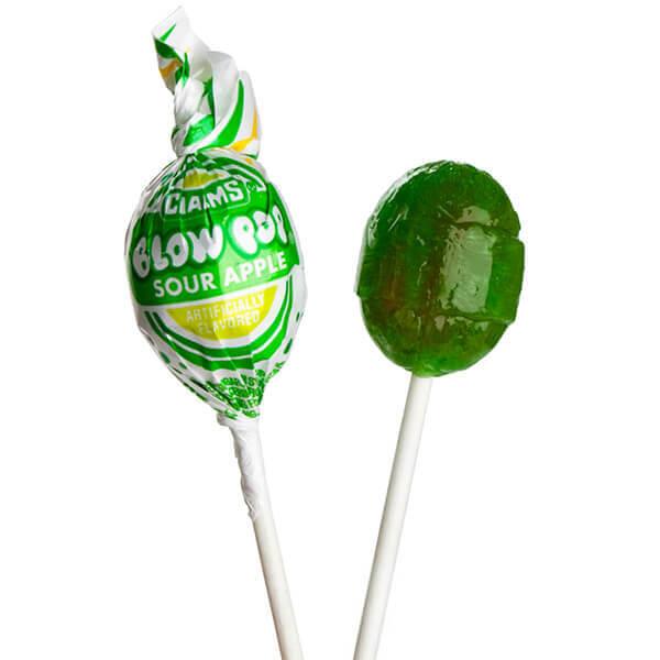 Charms Blow Pops - Sour Apple: 48-Piece Box - Candy Warehouse