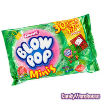 Charms Christmas Blow Pop Minis Snack Size Packs: 30-Piece Bag - Candy Warehouse