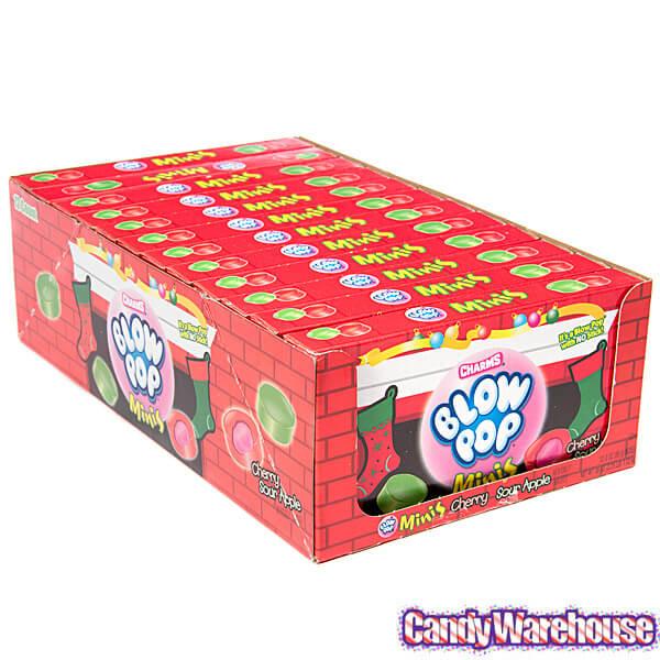 Charms Christmas Blow Pop Minis Theater Packs: 12-Piece Box - Candy Warehouse