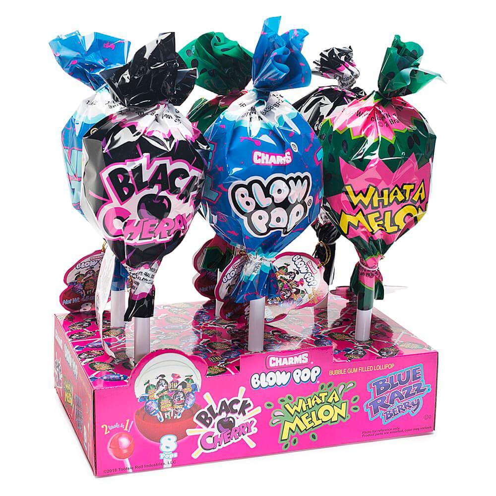 Charms Giant Blow Pops - Fun Flavors: 6-Piece Display - Candy Warehouse