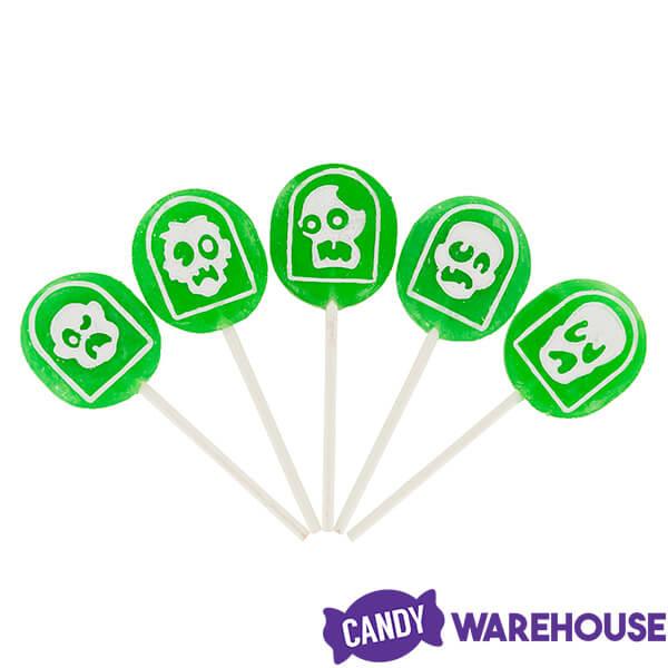 Charms Sour Apple Zombie Pops: 15-Piece Bag - Candy Warehouse