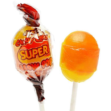 Charms Super Blow Pops - Candy Corn: 48-Piece Box - Candy Warehouse
