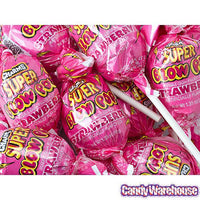 Charms Super Blow Pops - Strawberry: 72-Piece Set - Candy Warehouse