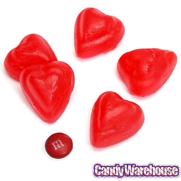 Cherry Juju Candy Hearts: 5LB Bag - Candy Warehouse