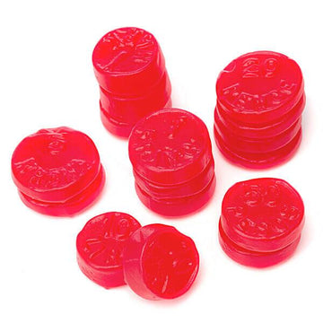 Cherry Juju Coins Candy: 7.5LB Bag - Candy Warehouse