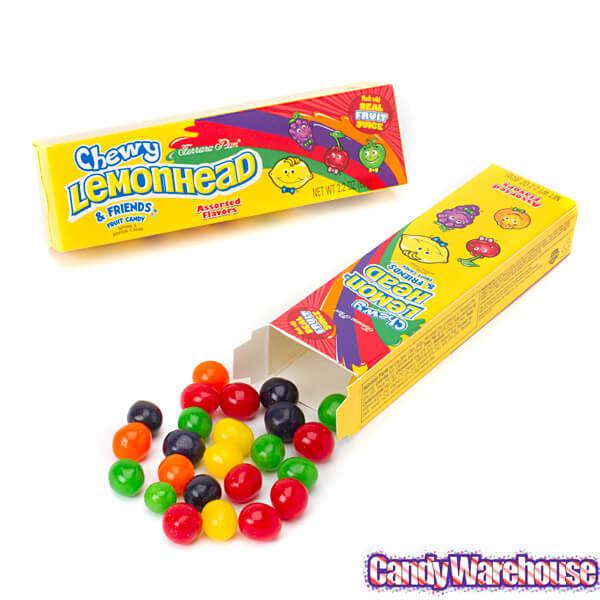 Chewy Lemonhead & Friends 2.2-Ounce Packs: 24-Piece Box - Candy Warehouse