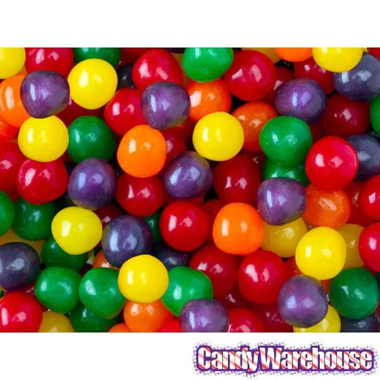Chewy Sour Balls Assorted Fruits 5LB Bag Candy Warehouse