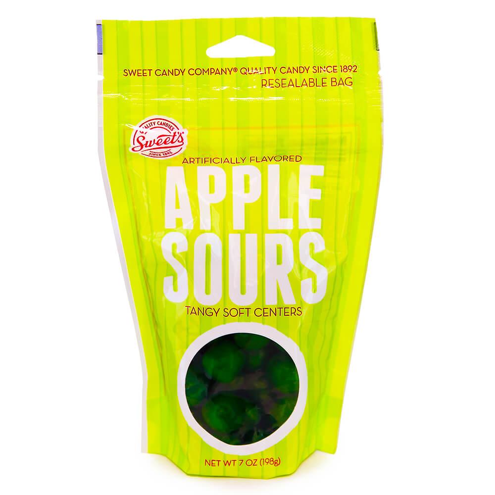 Chewy Sour Balls - Green Apple: 7-Ounce Bag - Candy Warehouse