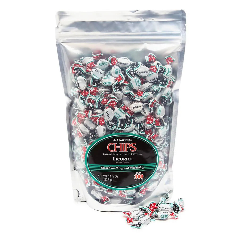 Chips Candy Licorice 300Piece Bag Candy Warehouse