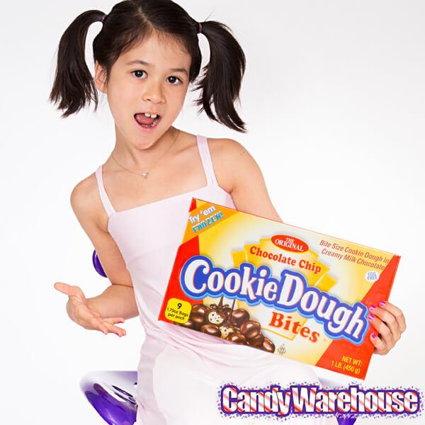 Chocolate Chip Cookie Dough Bites Candy: Giant 1LB Box - Candy Warehouse