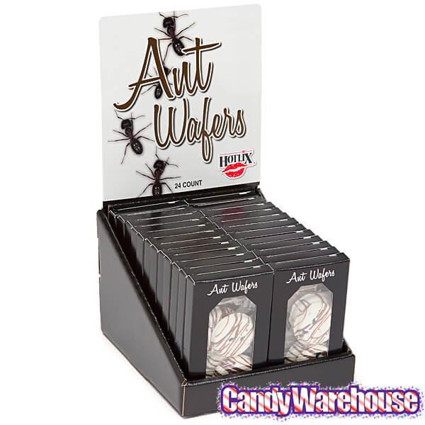 Chocolate Covered Ants Candy Wafers Packs: 24-Piece Box - Candy Warehouse