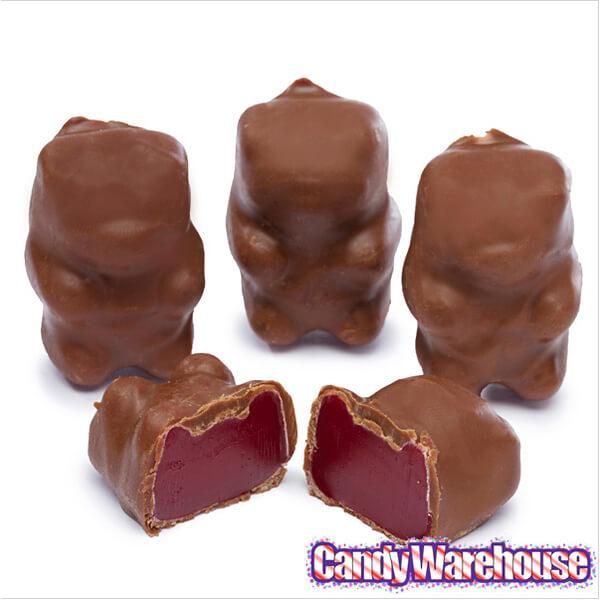 Chocolate Covered Cinnamon Bears: 14-Ounce Bag - Candy Warehouse