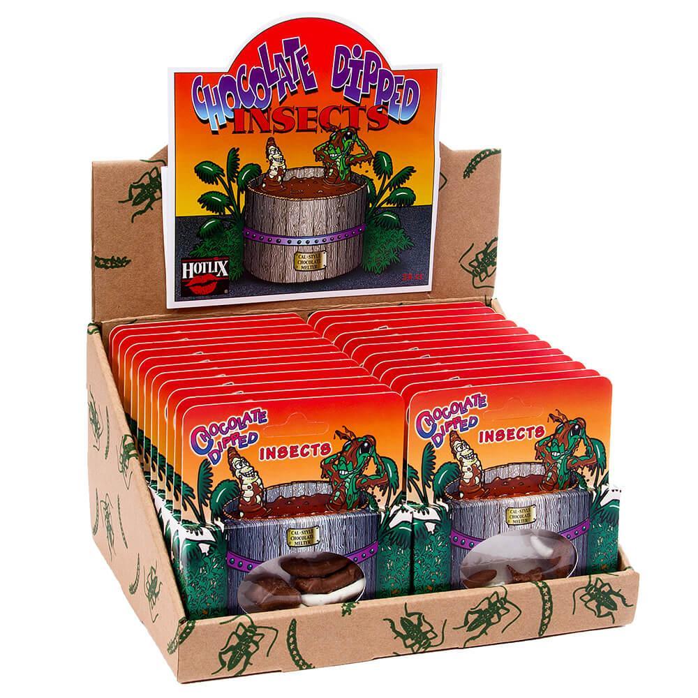 Chocolate Covered Insects Packs: 24-Piece Box - Candy Warehouse