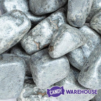 Chocolate Rocks Silver Boulders Candy: 5LB Bag - Candy Warehouse